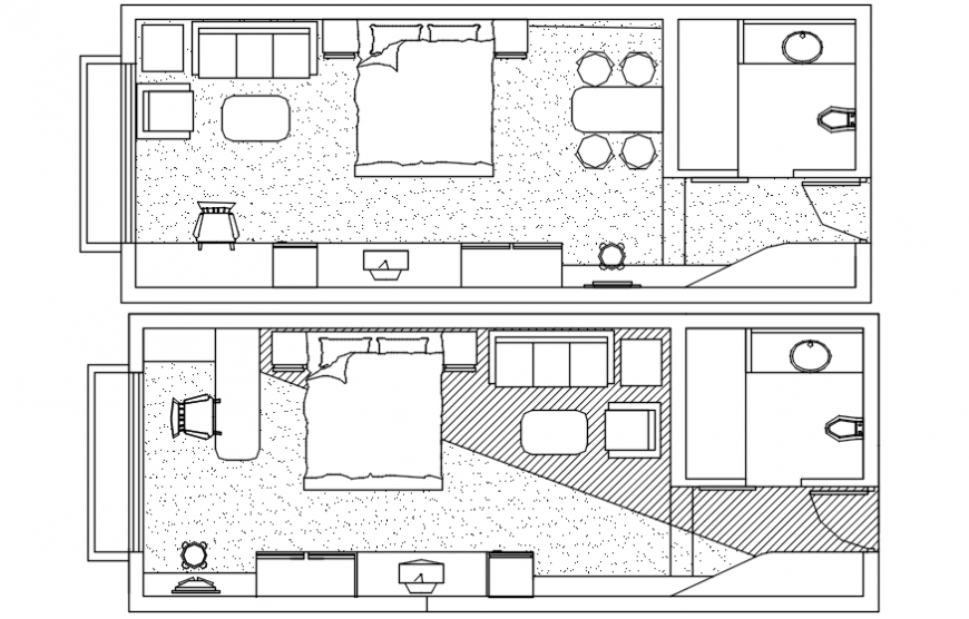 Layout drawings of bedroom plan autocad software file