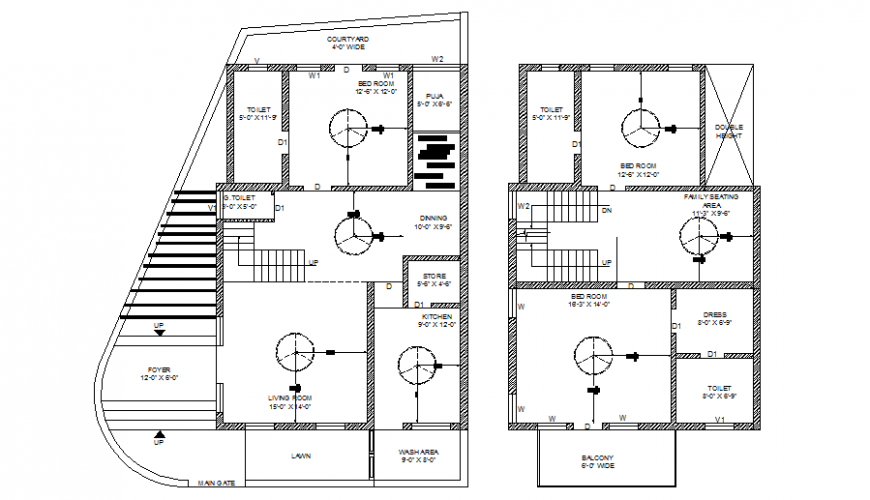 Layout house electrical plan detail dwg file