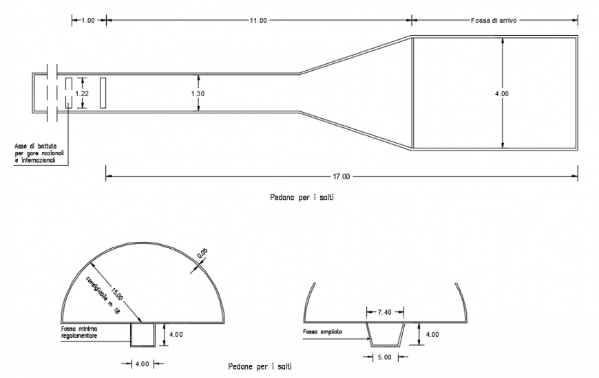 Layout plan and top view  plan detail of a site file