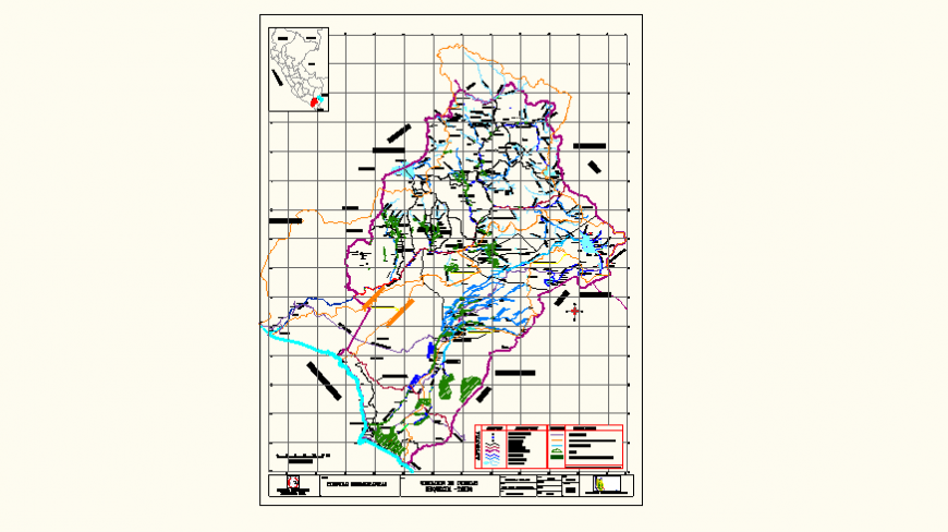 Layout plan detail elevation autocad file