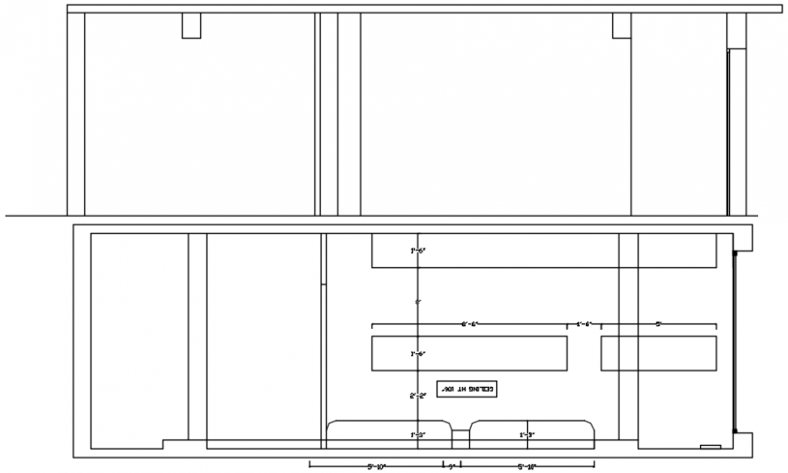 Layout plan drawing details of jewelers shop dwg file
