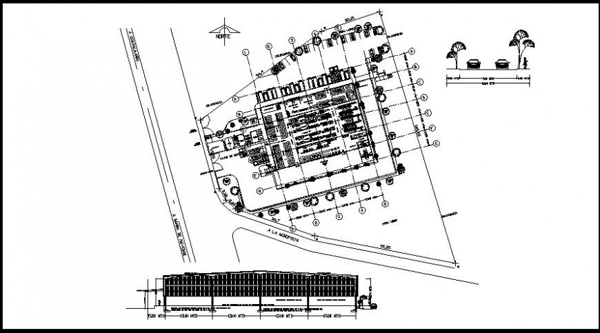 layout plan of a hotel and section