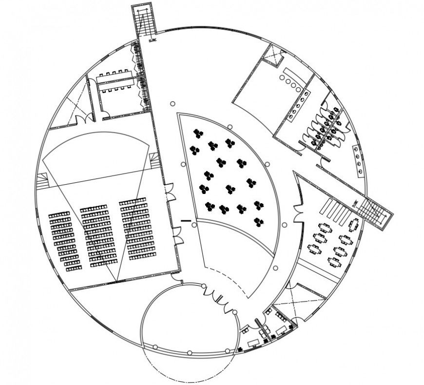 layout plan of a hotel dwg file