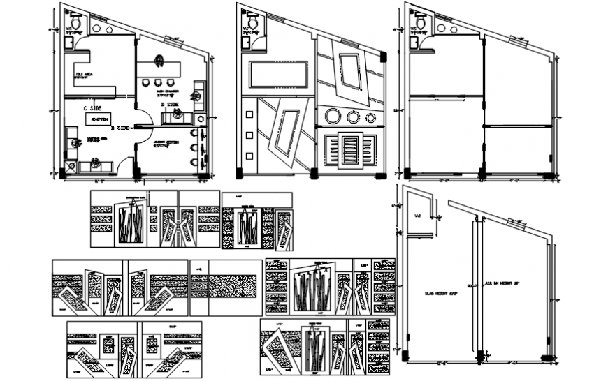 layout plan of a office 2d concepts