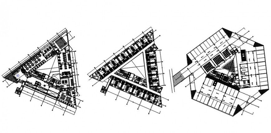 layout plan of a site of hotel dwg file