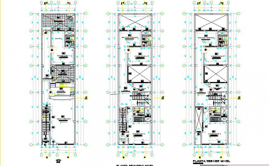 Layout plan of house 2d view CAD structural block autocad file
