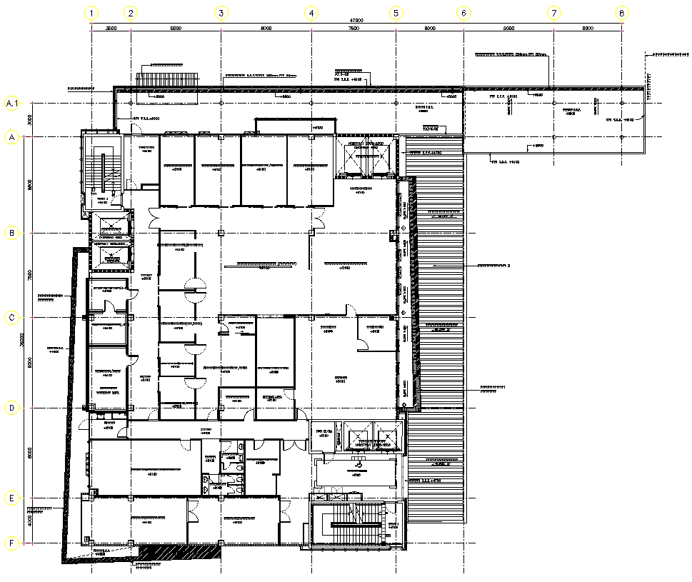 layout plan of shopping Mall Detail DWG AutoCAD file