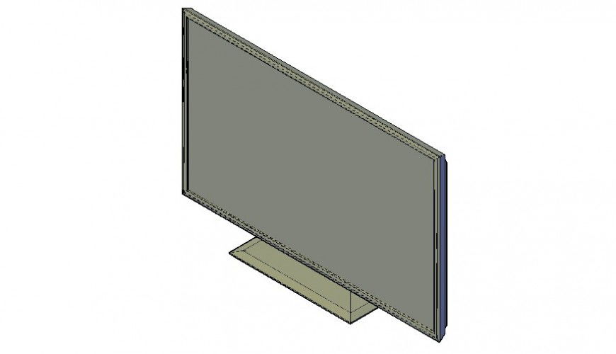 LCD Television units detail 3d model of electrical block autocad file