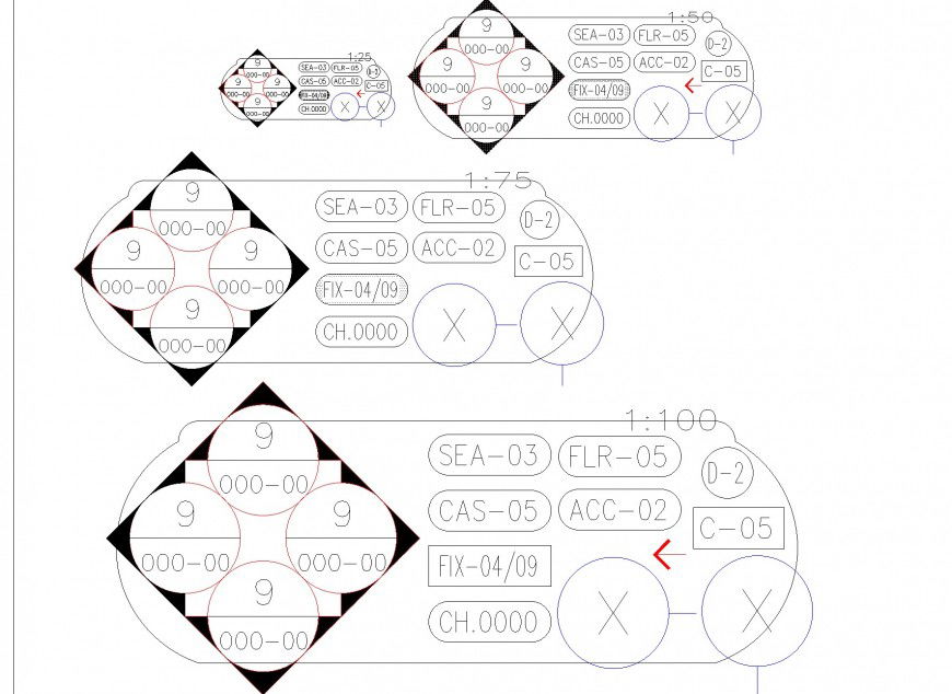 Leveling tag plan detail