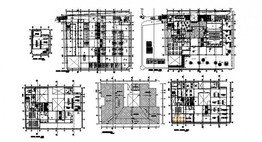 Library floor plan in auto cad file