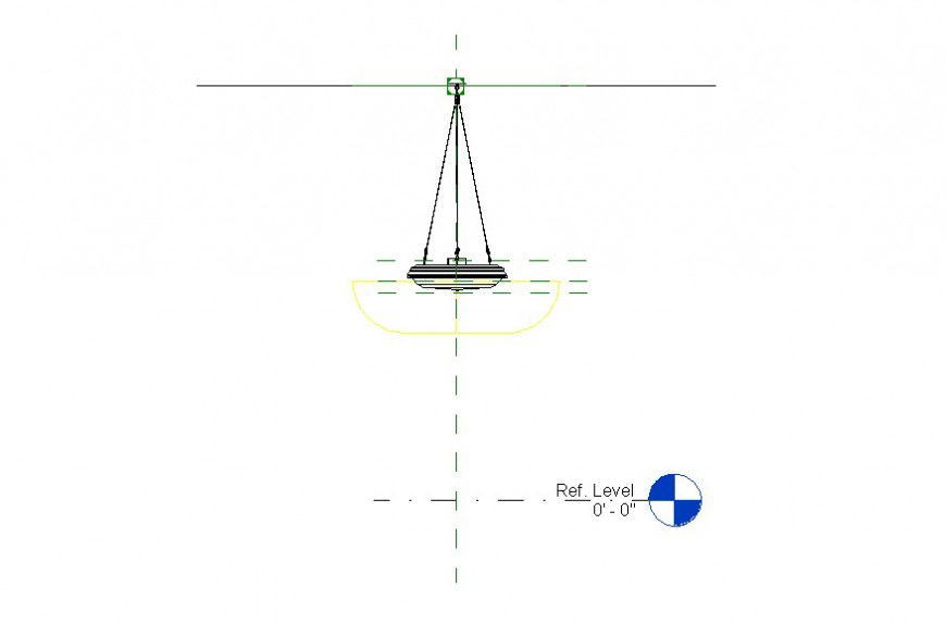 Light fan detail layout CAD blocks Revit file