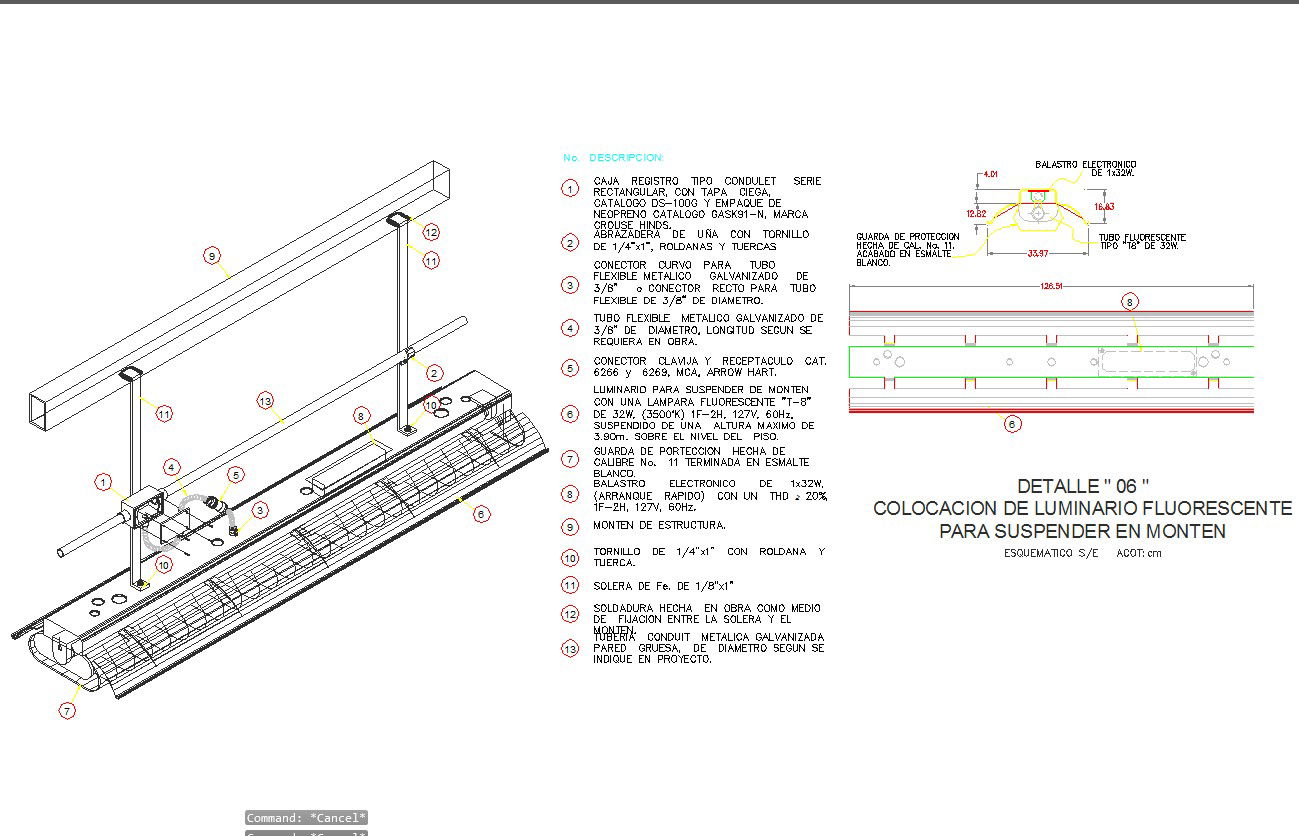 light installed in monten