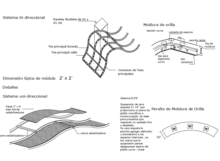 Light fitting details of false ceiling bend dwg file