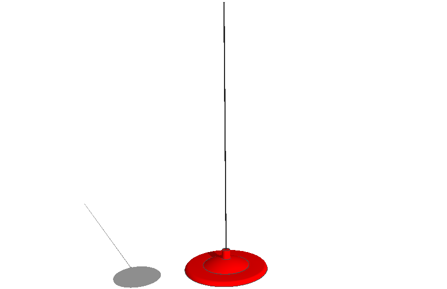 Light fitting pendant base 3d drawing details skp file