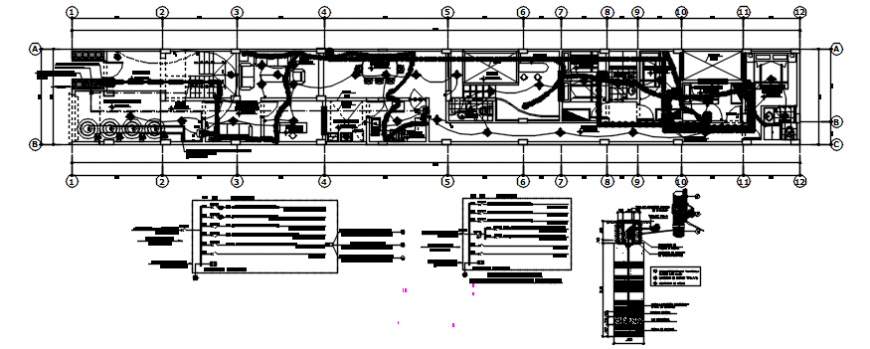 Light installation plan of apartment in AutoCAD file