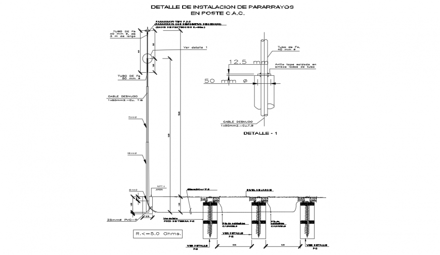 Lighting area with view of its installation view and view of area of electrical view dwg file