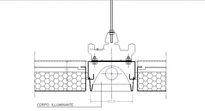 Lighting body electrical plan cad drawing details dwg file