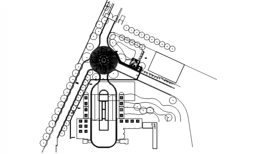 Lighting layout plan drawing details of main villa building dwg file