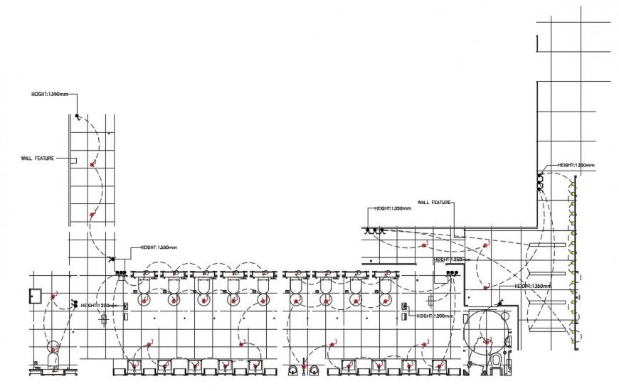 lighting point layout plan autocad file