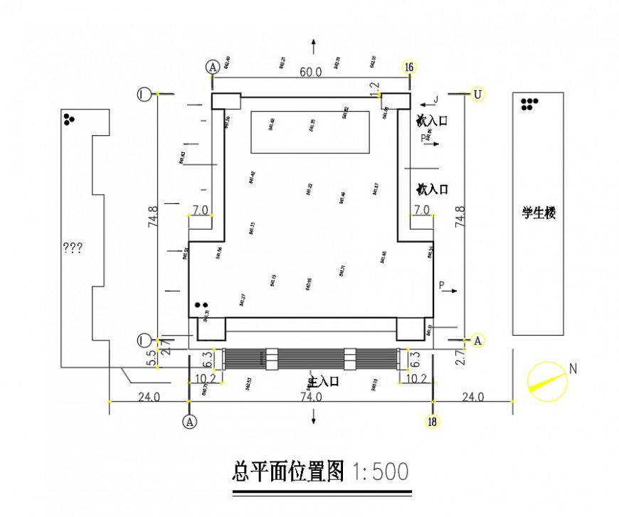 Line Plan auditorium detail dwg file