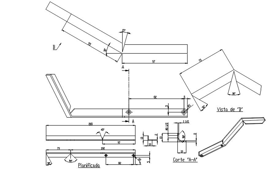 line diagram Cut section details are given in this AutoCAD DWG drawing. Download the AutoCAD 2D DWG file.