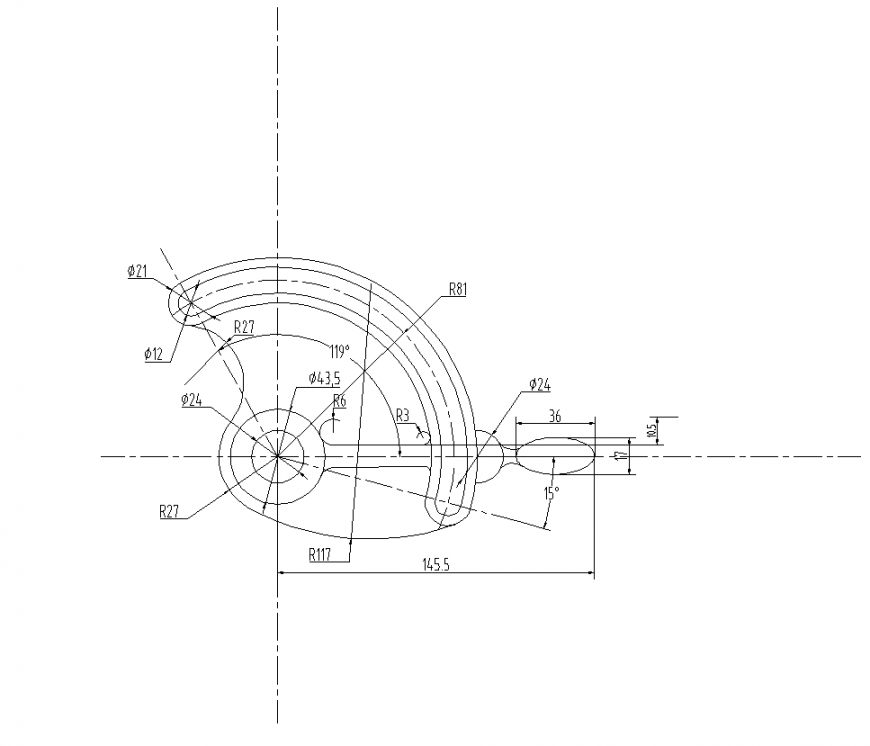 Linkage support CAD drawings detail elevation layout file