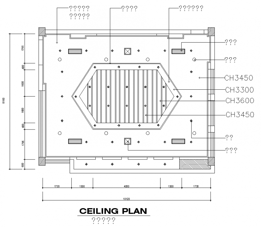 Living room lighting ceiling plan detail elevation autocad file