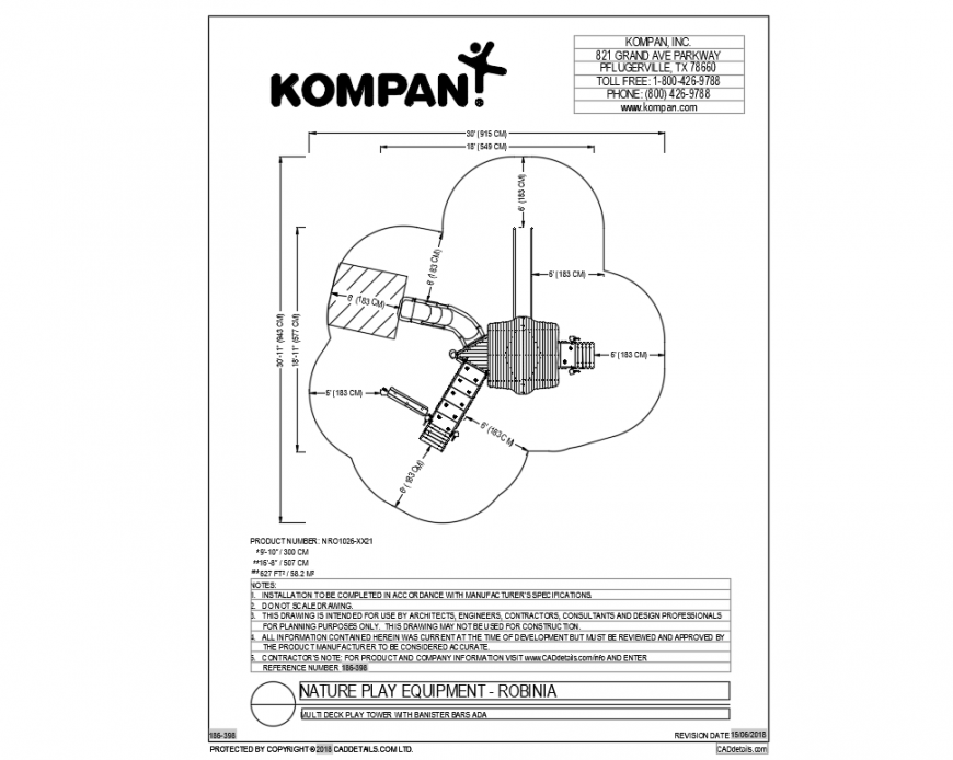Local garden nature play equipment details dwg file