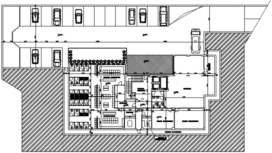 Local restaurant architecture plan with furniture drawing details dwg file