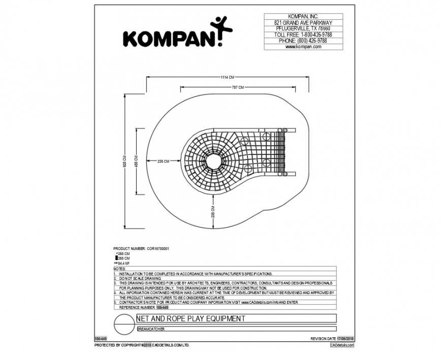 Local them park net and rope play equipment cad drawing dwg file
