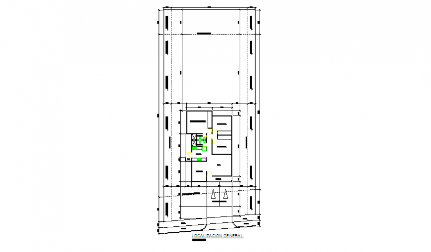 Location layout design drawing of Preliminary housing design drawing