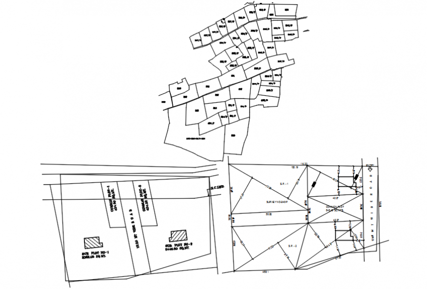 Location map and residential houses site plan cad drawing details dwg file