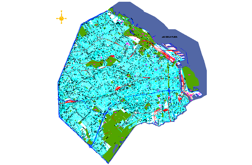 Location map and town planning details cad drawing details dwg file