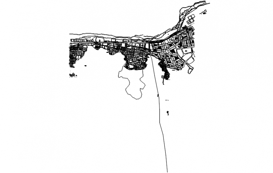 Location map and town planning details of Phila city dwg file