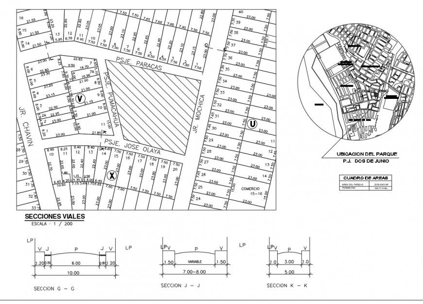 Location site plan and section autocad file