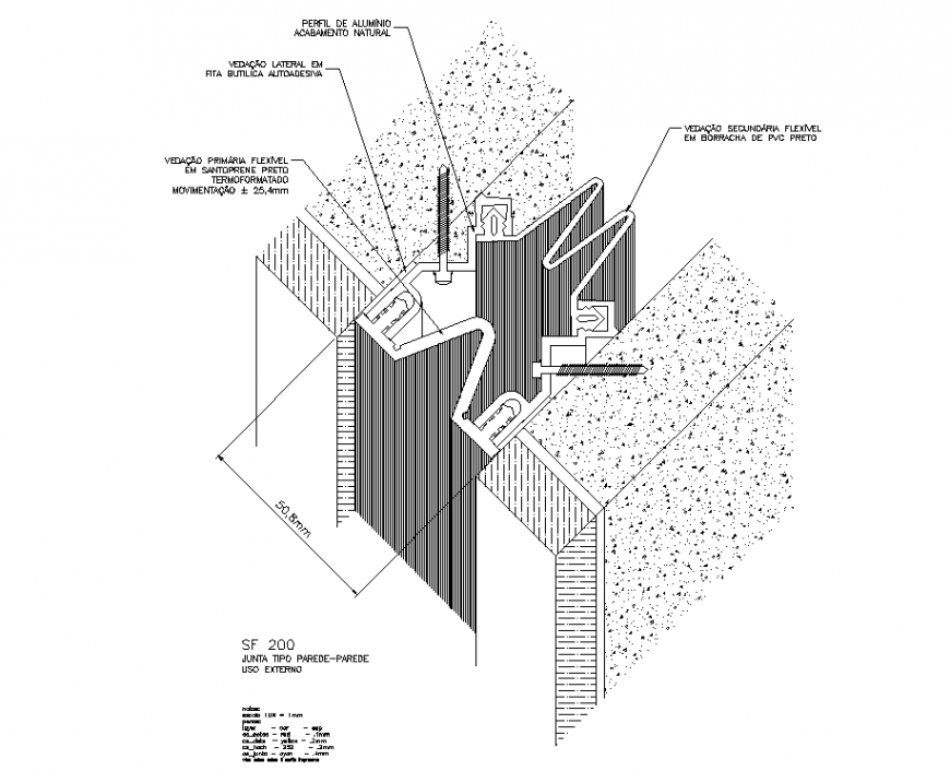 Lock system expansion joint plan dwg file