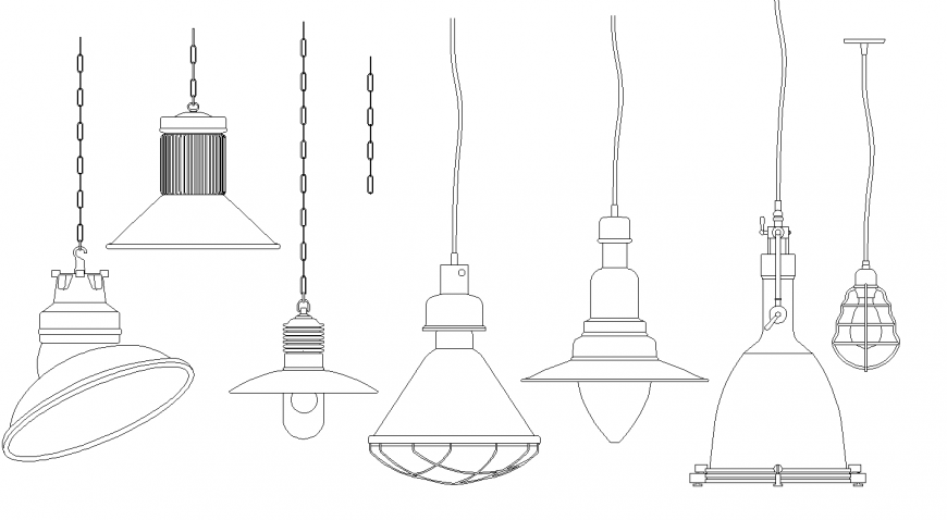 Loft lighting detail elevation and plan layout file