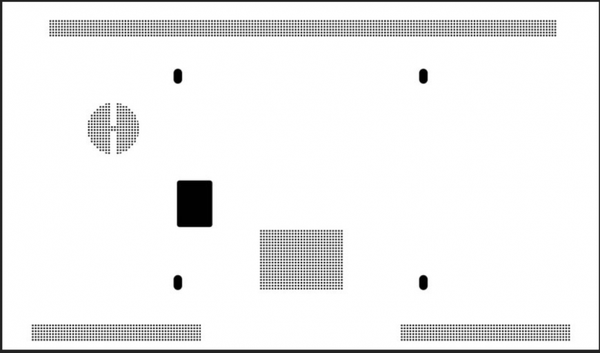 Loft living room plan & detail dwg file.