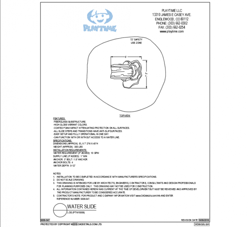 Log sea water mini tree plant cad block design dwg file