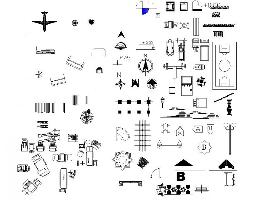 Logo and symbol different block of auto cad