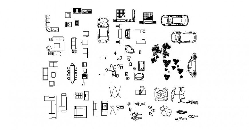 Logo and symbol of different types block in AutoCAD 