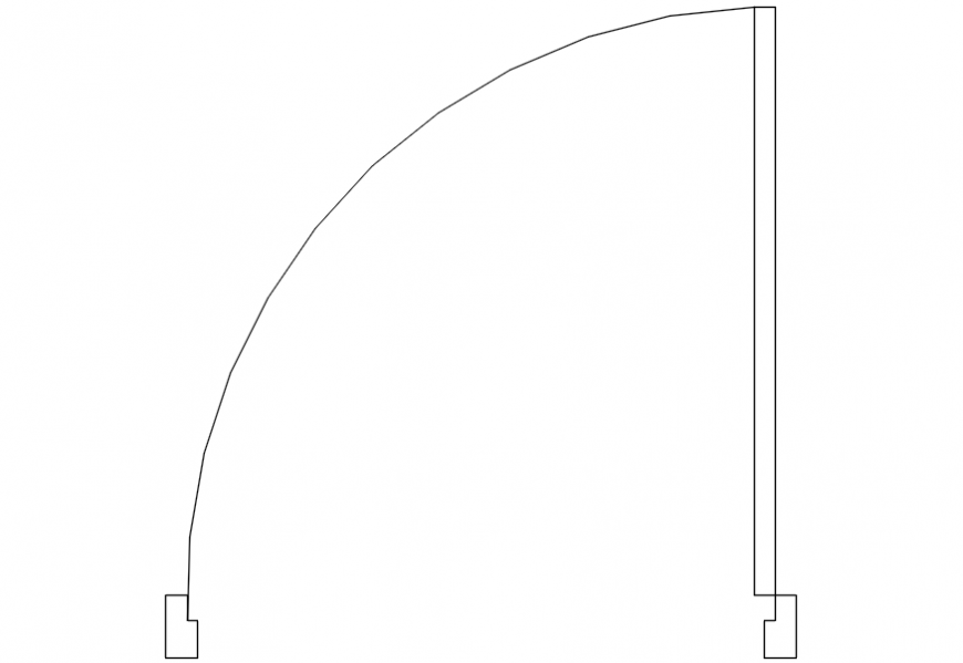 Logo and symbol of door standard view in AutoCAD