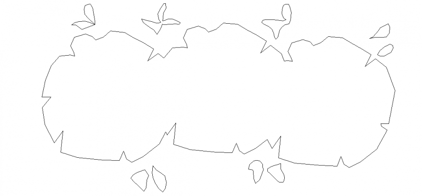 Logo and symbol with plan view dwg file