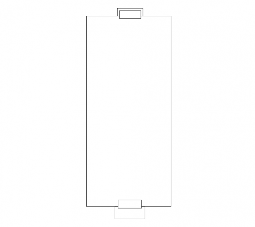 Long conference office table cad block design dwg file