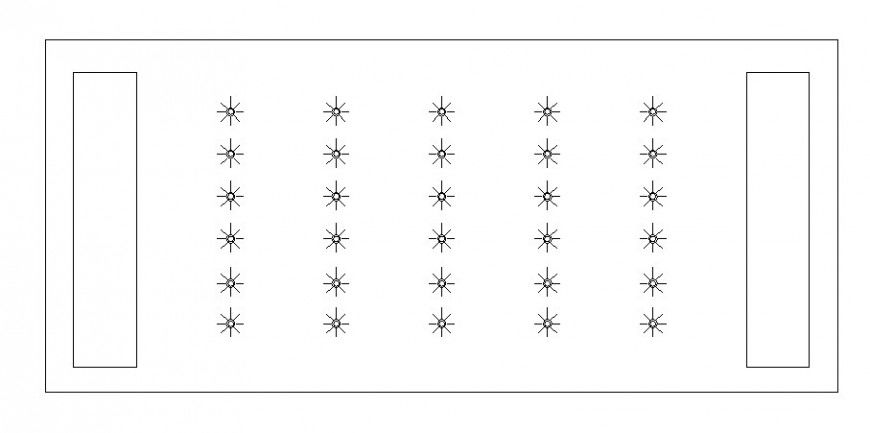 Long sofa chair top view elevation cad block details dwg file