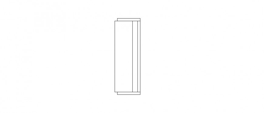 Long Sofa Set Elevation Drawing CAD Block in DWG File
