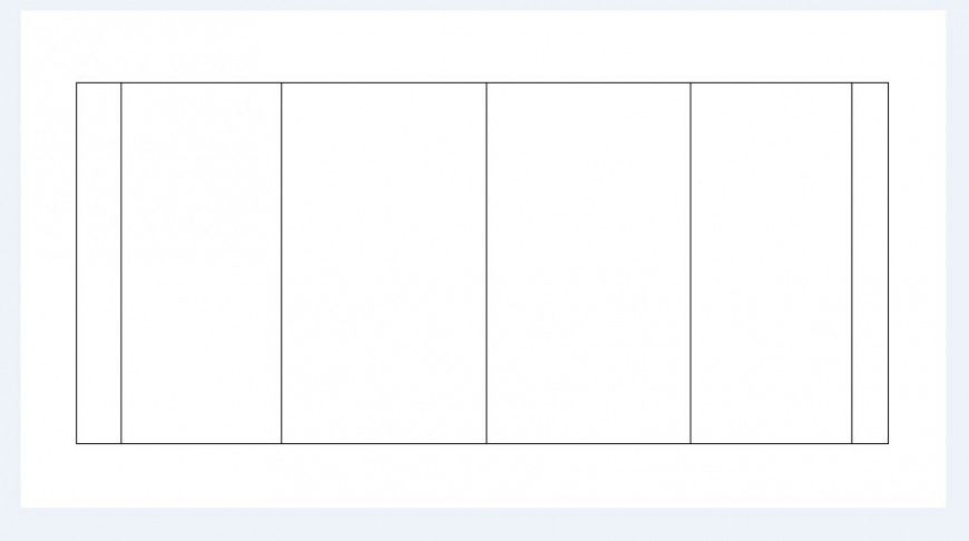 Long wooden table 2d elevation block drawing details dwg file