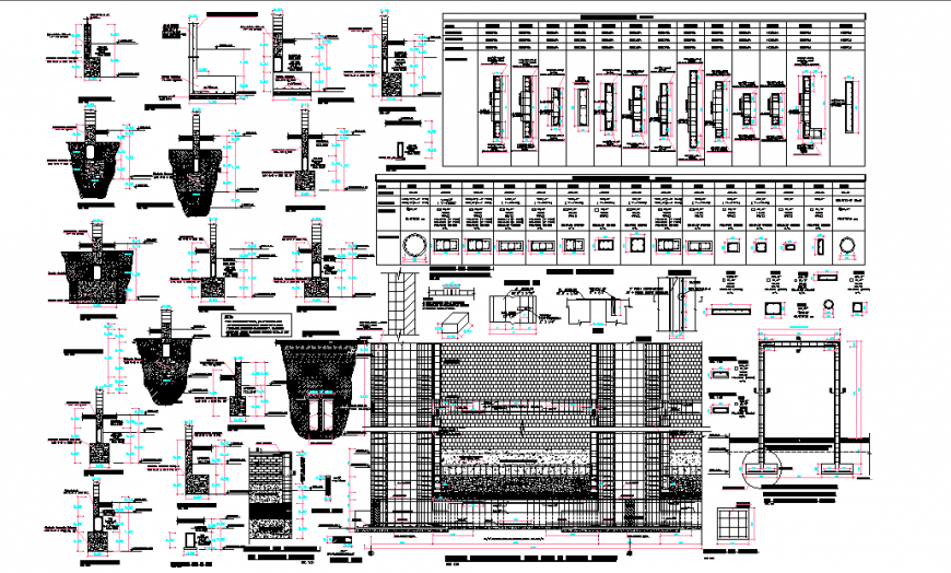 longitudinal cut axis i-i - section 15-18 ', tailored detail