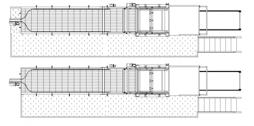 Lonwen palletizer drawing in dwg file.