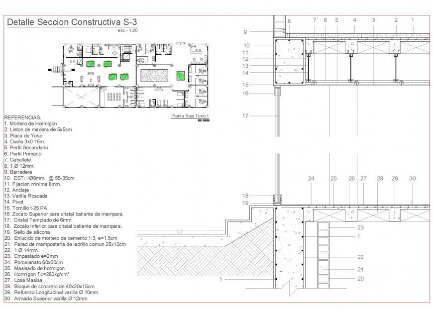 Lose and false ceiling detail autocad file